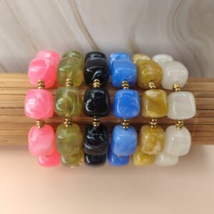 bracelet-murano-perles-cubes-marbrées-variantes