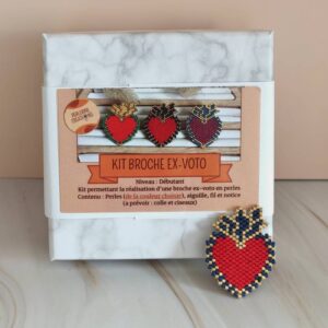 kit broche ex-voto permettant de réaliser la broche dans la variante de votre choix